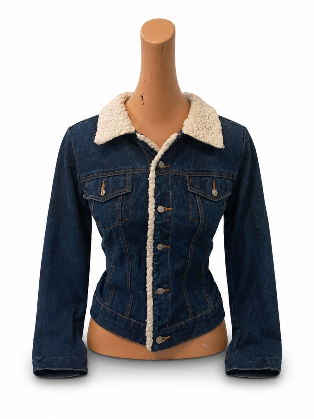 Z. Cavaricci Dark Blue Denim Jacket - Women's Size, Medium